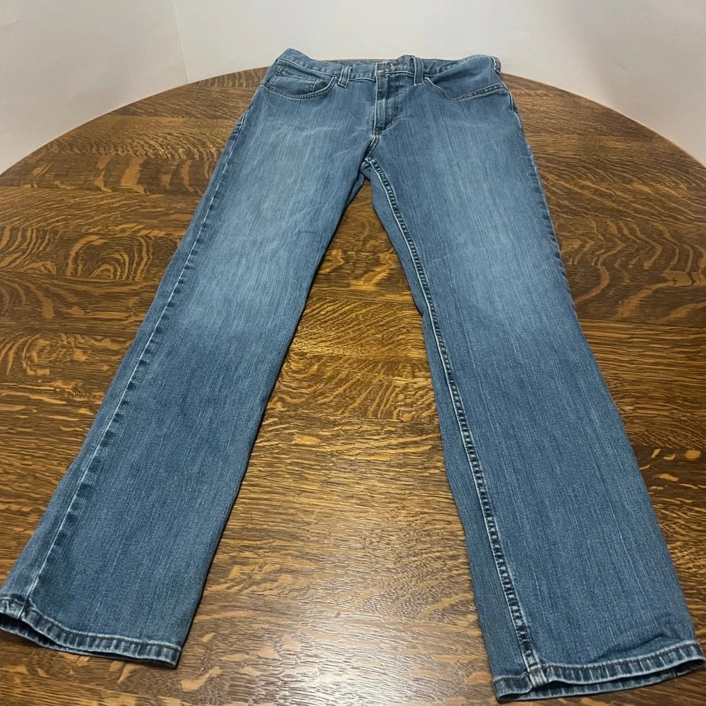 Carhartt Jeans Mens 32x32 Blue Rugged Flex Relaxed Fit 5-Pocket B02804-M